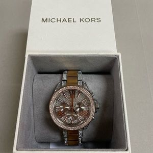MicheL Kors two toned metal watch. original price $450